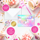 Kit Création 10 Cartes d'Invitation pour Anniversaire Licorne 🦄