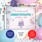 Kit Création 10 Cartes d'Invitation pour Anniversaire Sirène 🧜‍♀️