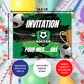 Kit Création 10 Cartes d'Invitation pour Anniversaire Football ⚽️